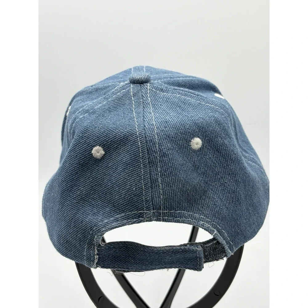Disney Lilo and Stitch Denim Baseball Hat Cap‎ Blue Kids OSFM Strapback